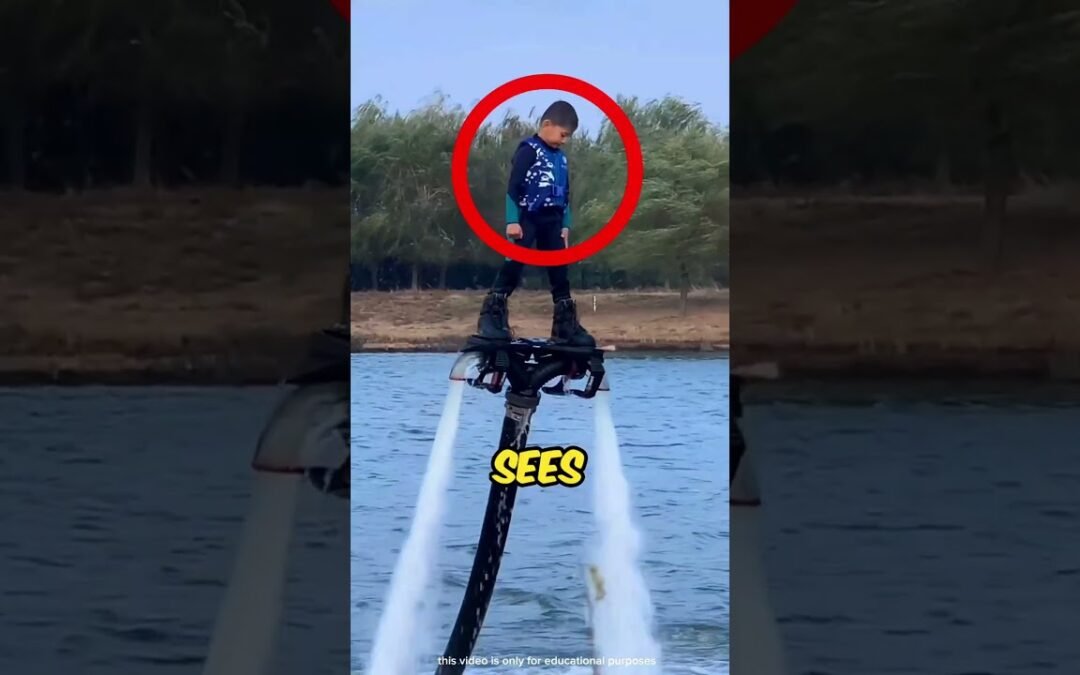 Boy Drives Water Jetpack 🌊
