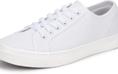 Men’s Black Classic Low Top Shoes Canvas Fashion Sneaker with Soft Insole Causal Dress Shoes for Men Comfortable Walking Shoes