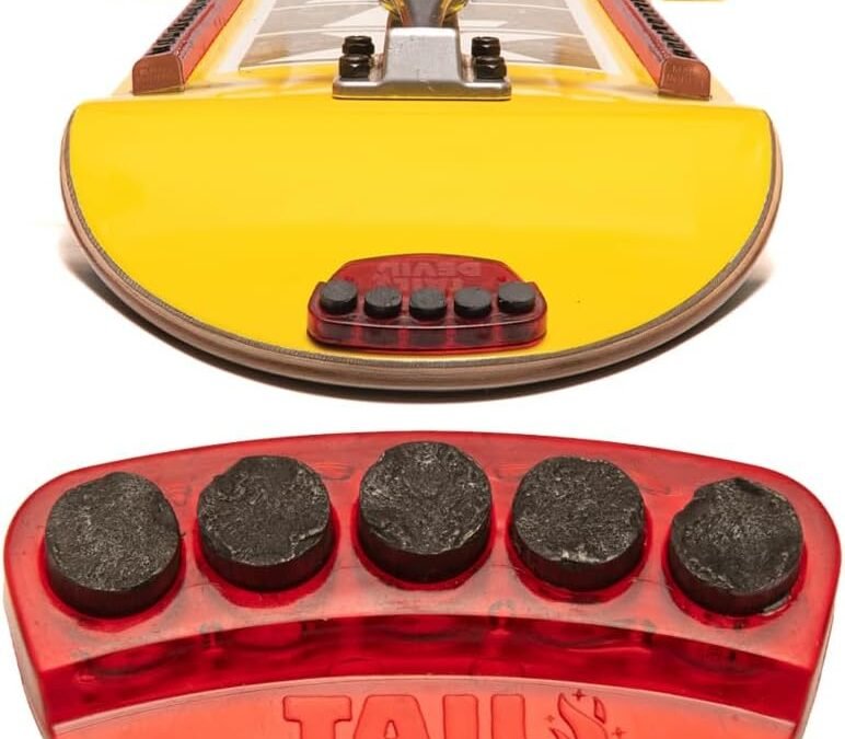 Tail Devil Skateboard Spark Plate – Sparks for Your Skateboard, Ultimate Skateboarder’s Accessory, A Tail Plate Attachment for Cool Sparking Effect