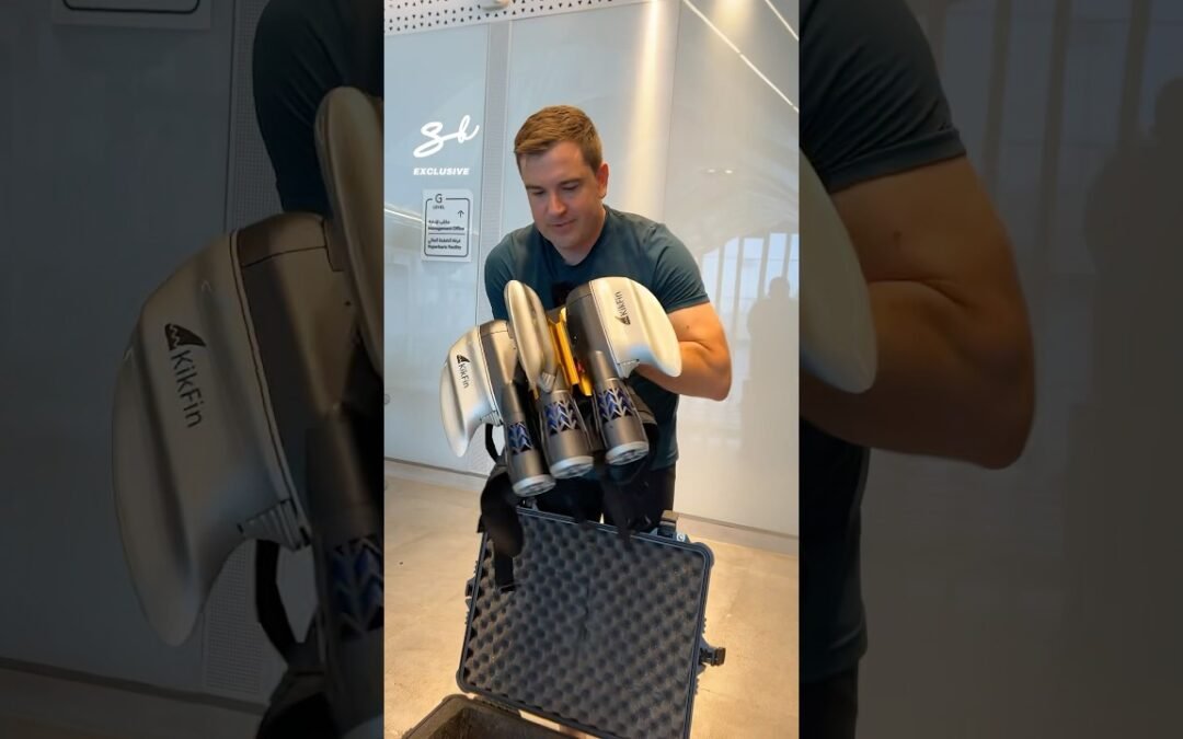 Underwater Jetpack With Shark Fins! 😱 ​⁠@kikfin #jetpack #shark #water
