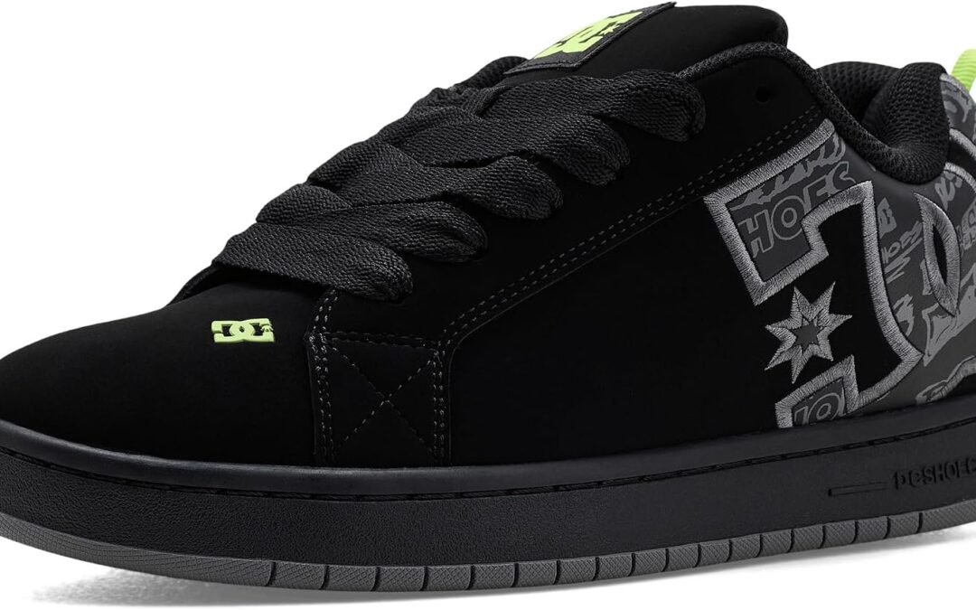 DC Shoes Mens Court Graffik Casual Low Top Skate Shoe Sneaker